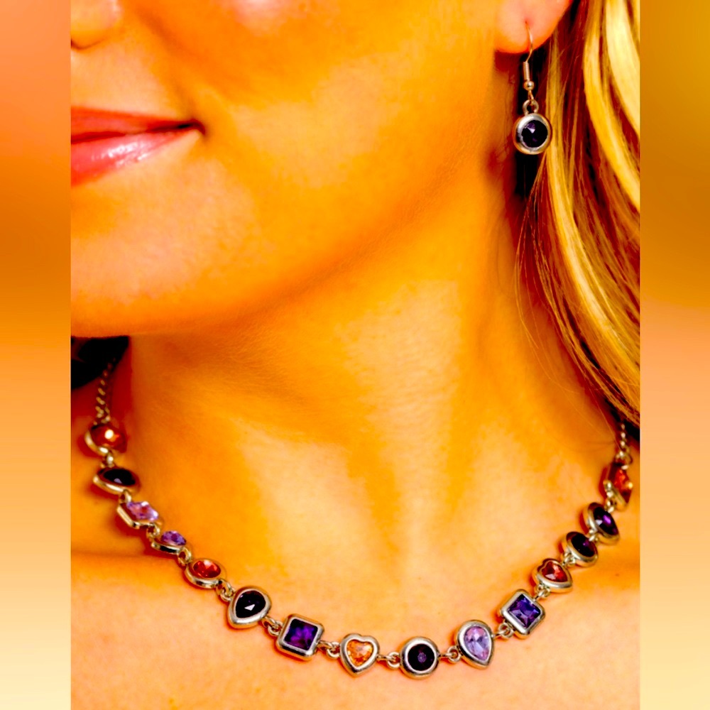 💜💜💜 “ABSTRACT ADMIRER” PURPLE CHOKER ~ PAPARAZZI! 💜💜💜 BEAUTIFUL❗️